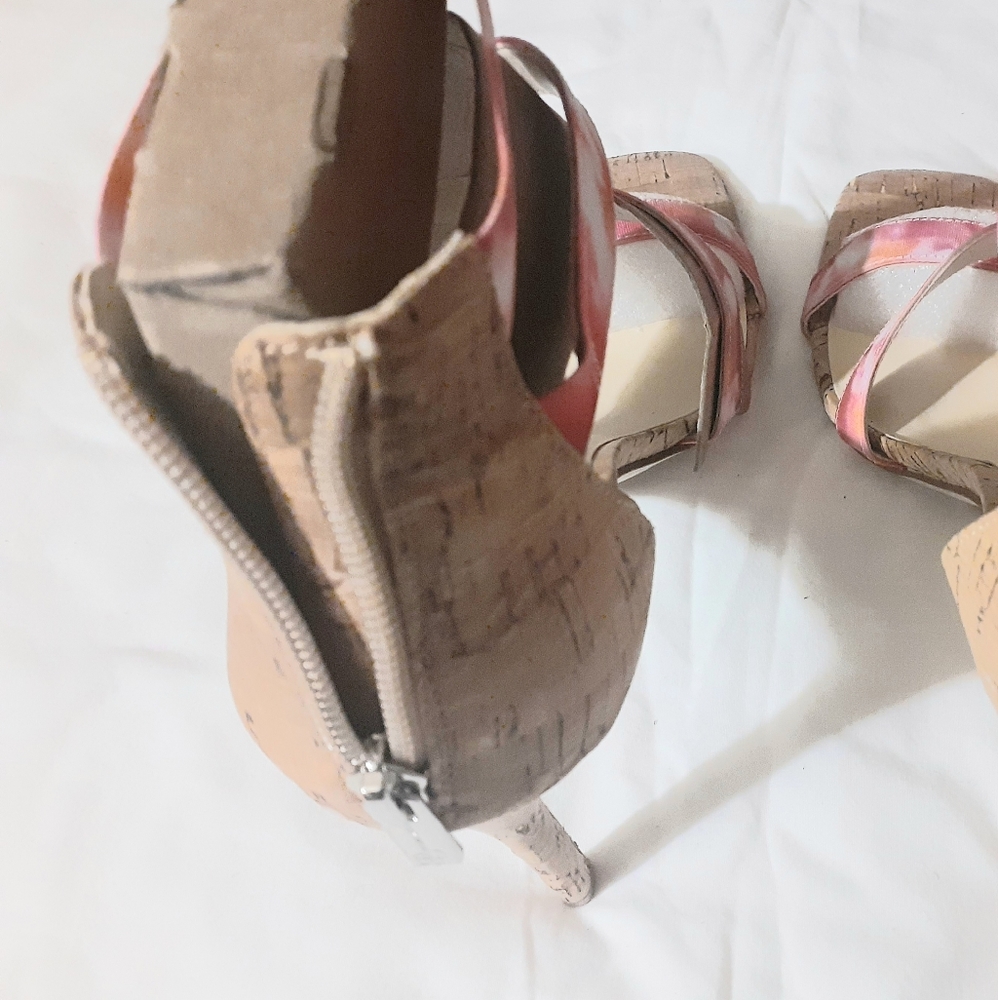 Jessica Simpson Pink/Orange Tie Dye sandals size 11M - Picture 3 of 6